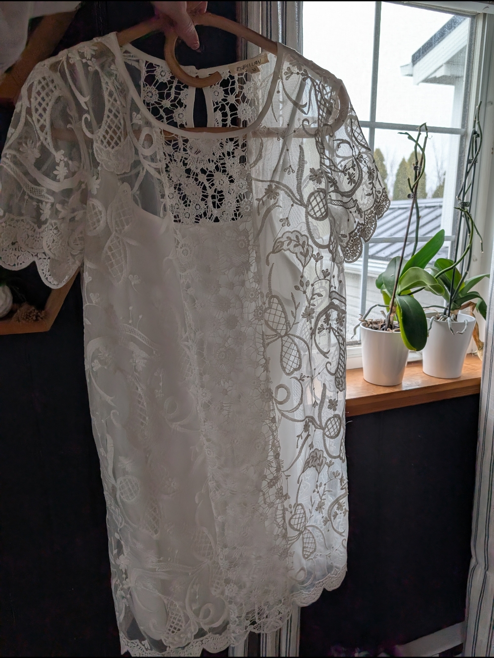 Rebellion White Lace Dress - Picture 3 of 5